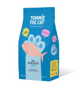 Tommie the Cat droogvoer verpakking zalm