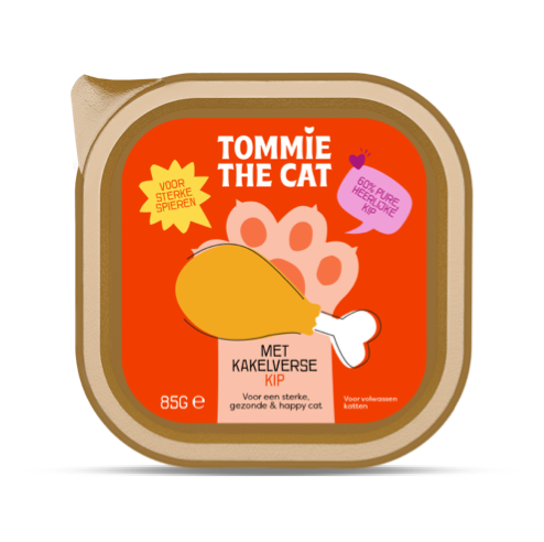 Tommie the Cat natvoeding kip verpakking