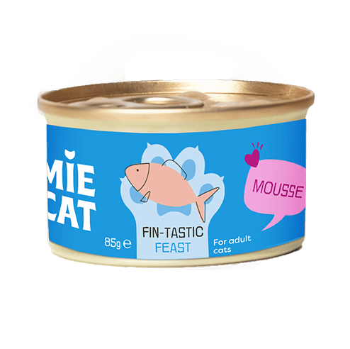 Natvoer kat mousse vis